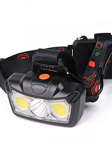 Патриот PT-FLG36 фонарь налобный (3L, аккум, 2*18650)