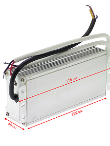 Блок питания 24В для светодиодной ленты IP67 импульсный Орбита OT-APB126