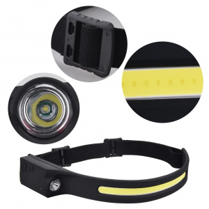 Фонарь налобный, фонарик аккумуляторный Следопыт PT-FLG46