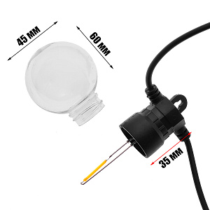 Гирлянда уличная 40 лампочек 20м Огонёк OG-LDG24