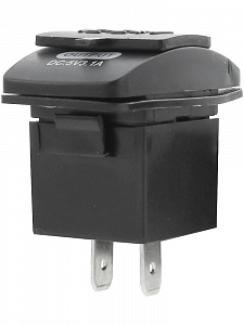 Гнездо розетка USB с белой подсветкой 12-24В TDS TS-CAU46