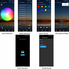 Огонек OG-LDL41 LED контроллер USB 5В (Bluetooth, RGB, 4PIN)