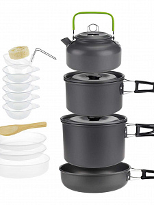 Посуда туристическая набор 27 в 1 Огонёк OG-TRD02
