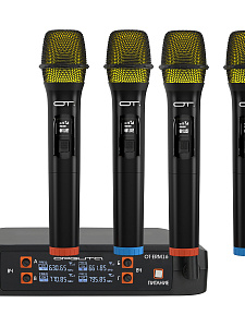 Микрофон караоке беспроводной набор 4 шт Орбита OT-ERM16