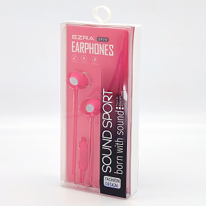 EZRA EP29 Розовые наушники вакуум - гарнитура (3.5мм)