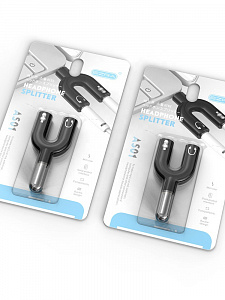 EZRA AD04 переходник (штекер 3.5мм - 2 гнезда 3.5мм)