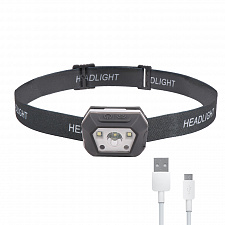 Патриот PT-FLG39 фонарь налобный (3L, аккум, дат.движ)