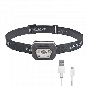 Патриот PT-FLG39 фонарь налобный (3L, аккум, дат.движ)