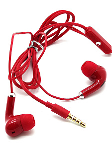 ELMCOEI EV-194 Красные наушники-гарнитура (3.5мм)