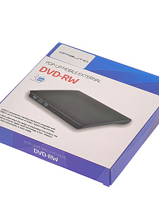 Внешний дисковод для ноутбука и ПК USB 3.0 / Type-C CD-RW, DVD-RW Орбита OT-PCA03