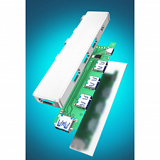 Орбита OT-PCR20 Серебро концентратор USB 2.0 (4*USB+Type-C)