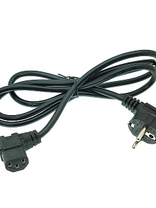 Кабель питания сетевой C13 для компьютера угловой 1.5м Орбита OT-ELS08 Черный