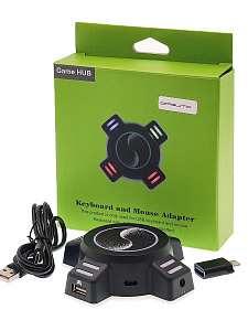 Орбита OT-PCR22 концентратор USB 2.0 (4 USB, 3.5мм)