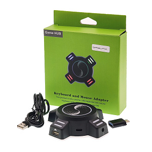 Орбита OT-PCR22 концентратор USB 2.0 (4 USB, 3.5мм)