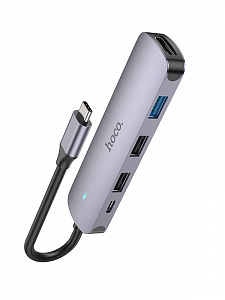 HOCO HB27 концентратор USB (3*USB, PD60W, HDMI)