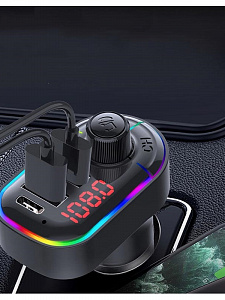 FM-модулятор трансмиттер автомобильный с Bluetooth TDS TS-CAF12