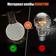 Гирлянда уличная 30 лампочек RGB 15м Огонёк OG-LDG25