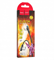 HOCO U77 Черный кабель USB 3A (iOS Lighting) 1,2м