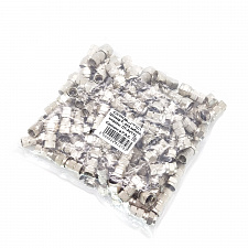 Орбита OT-AVT13 штекер F (F-разъем RG-6 резин.кольцо) (УПАКОВКА 100шт)