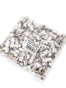 Орбита OT-AVT13 штекер F (F-разъем RG-6 резин.кольцо) (УПАКОВКА 100шт)