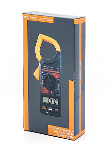 Мультиметр цифровой с прозвонкой, клещи токовые тестер тока и напряжения Орбита OT-INM19