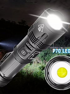 Патриот PT-FLR28 фонарь ручной (1L, 26650.,ZOOM)