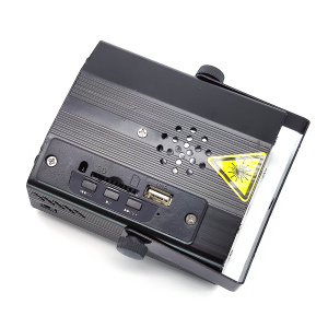 Лазерная световая установка для дома 2 в 1 с MP3 Огонёк OG-LDS06 Черная