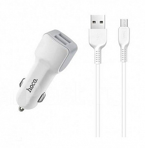 HOCO Z23 ЗУ авто USB + кабель Micro USB (5B,2400mA)