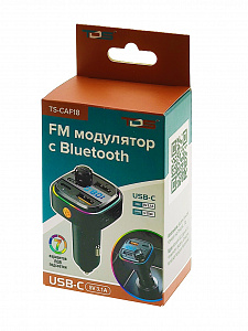 FM-модулятор трансмиттер автомобильный с Bluetooth TDS TS-CAF18