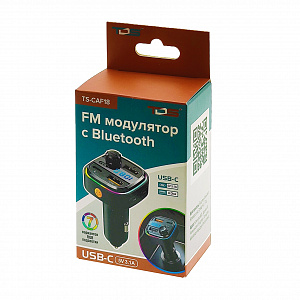 FM-модулятор трансмиттер автомобильный с Bluetooth TDS TS-CAF18