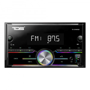 Магнитола для авто 2 DIN с пультом с Bluetooth, AUX, USB универсальная TDS TS-CAM22