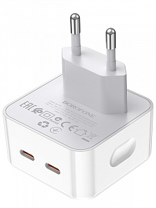 BOROFONE BA76A Белый ЗУ с 2*PD (PD35W,3000mA)