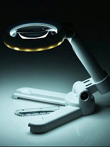 Лупа ручная, лупа настольная увеличительная с подсветкой Орбита OT-INL93