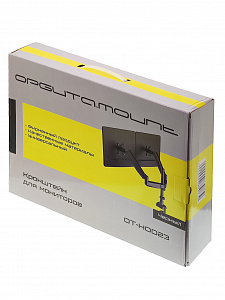 Кронштейн для двух мониторов настольный поворотный до 27 дюймов Орбита OT-HOD23