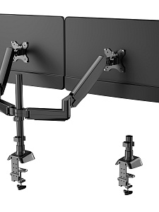 Кронштейн для двух мониторов настольный поворотный до 27 дюймов Орбита OT-HOD23