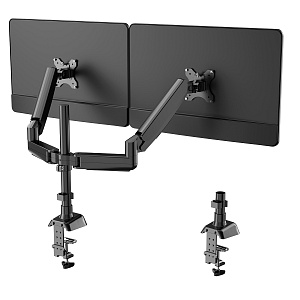 Кронштейн для двух мониторов настольный поворотный до 27 дюймов Орбита OT-HOD23