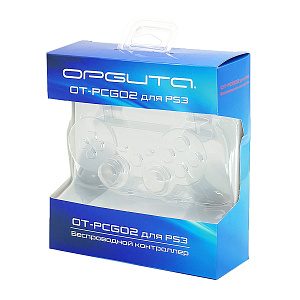 Геймпад беспроводной Bluetooth джойстик для PS3, ПК, Орбита OT-PCG02 Белый