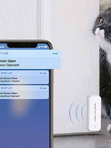 Умный Wi-Fi датчик открытия закрытия окон и дверей с Алисой OT-HOS18
