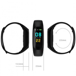 EZRA SW04 Черный спорт браслет 