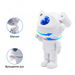 Огонек OG-LDS29 Световая установка+акустика звездное небо космонавт (лазер+LED, Bluetooth,TF)