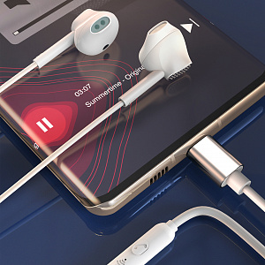 SENDEM X54 Белые наушники - гарнитура (TYPE-C)