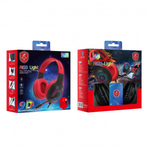 KADUM G28 Красные наушники для ПК (3.5 мм/USB)