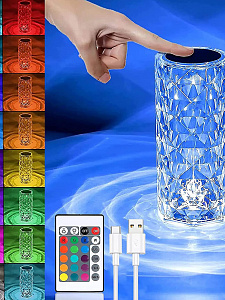 Светильник настольный декоративный ночник RGB Огонёк OG-LDP32