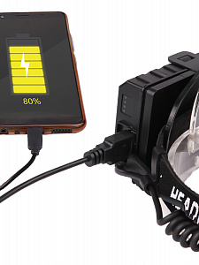 Патриот PT-FLG49 фонарь налобный (1L, 3*18650, ZOOM)