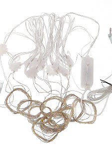 Гирлянда штора интерьерная 220В 3*2м Огонёк OG-LDG23 Разноцветная