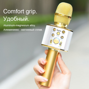 HOCO BK3 Золото Микрофон (Bluetooth, динамики, USB)