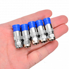 Орбита OT-AVT18 штекер F компрессионный-обжимной (RG-6) (УПАКОВКА 50ШТ)