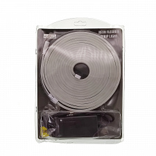 Светодиодная лента Неоновая 5м с адаптером питания IP65 Огонёк OG-LDL47 Белая