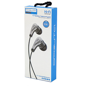 Орбита OT-ERG49 Красные наушники-гарнитура (3.5мм)