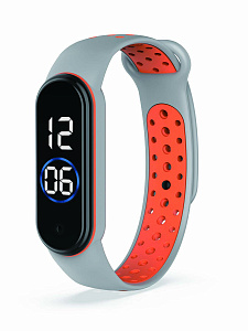 EZRA SW45 Серый/Оранжевый часы наручные